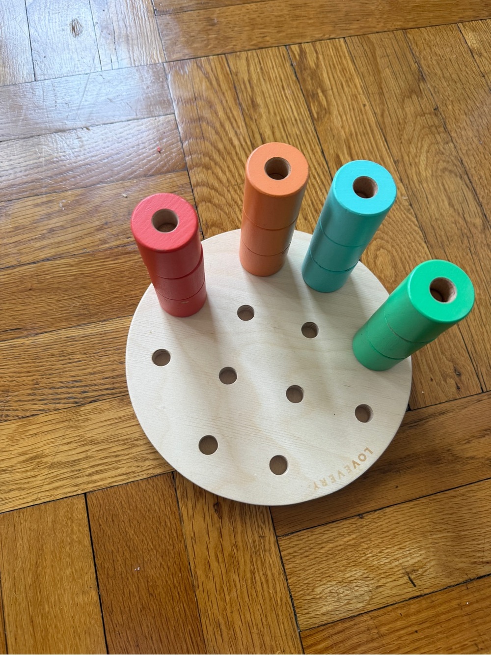 Lovevery  Wooden Stacking Board